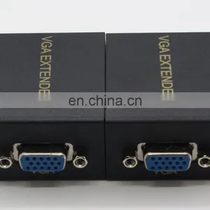 60M VGA Extender Repeater Adapter Over Single RJ45 Cat 5e Cat6 Network Cable Support 1080P Full 3D 1 Transmitter + 1 Receiver thumbnail-5