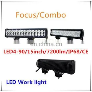 4x4 Led 12v Spotlight 15inch 90w Two Row Led Light Bar thumbnail-1