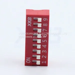Quality Merchant DIP Switch 9 Digits 9P DS-09 Red Blue 9 Digits 18 Feet thumbnail-2
