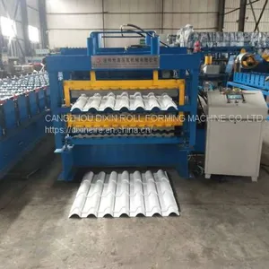 Three Layer Corrugated Roof Tile Roll Forming Machine Aluminum Metal Roofing Sheet Making Machine thumbnail-3