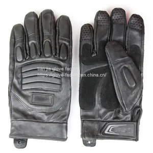 Tactical Military Long Finger Leather Sheepskin Goatskin Non-slip Touch Hunting Gloves thumbnail-1