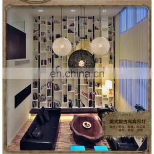 Горячие продажи. Современный подвесной люстра изrattan с хлопковым декором для дома. Источник: Чжуньшан thumbnail-1