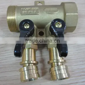Floor Heating 2 to 6 Ways Manual Brass Water Manifold Distribution thumbnail-2