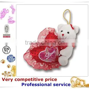 OEM Stuffed Toy,Custom Plush Toys, Valentine Bear With Heart thumbnail-3