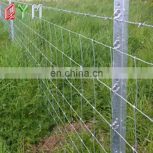 Field Farm Fence Cattle Fence On Farm Galvanized 4 Rails Horse Fence thumbnail-2