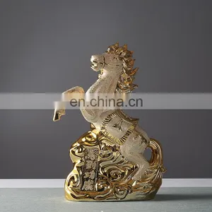 Design Custom Made 2500ml Ceramic Horse Shape Wine Bottle for Liquor/Whisky/Brandy thumbnail-1