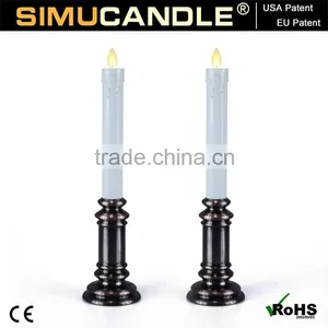LED Taper Candle With Moving Flame Timer and Remote Ready, USA, EU Patent Approved! thumbnail-1