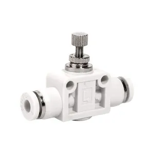 LSA 4mm 6mm 8mm 10mm 12mm One Touch Tube Push in Speed Controller Pneumatic Air Hose Fittings thumbnail-3