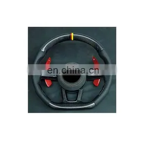 Carbon Fiber Steering Wheel for Audi A1 S1 A3 S3 A4 S4 A5 S5 A6 S6 A7 S7 A8 S8 Car Modification Steering Wheel thumbnail-1