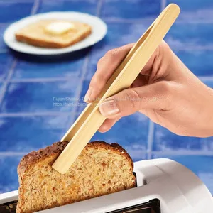 Bamboo Toaster Tongs Sale China Twinkle Bamboo Manufacturer Bambu Bread Tong thumbnail-1