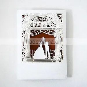 Bride and Groom Customized Greeting Cards Pop Up Card 3d Card thumbnail-1