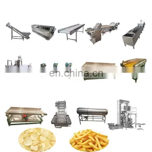 Fully Automatic Electric French Fries Potato Chips Making Machine Production Line thumbnail-1