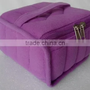 Custom 16 Bottles Soft Essential Oil Carrying Bag,essential Oil Bag for Travel, Purple Velvet Soft Essential Oil Carrying Case thumbnail-3