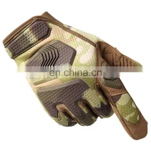 Winter Full Finger Rubber Knuckle Protective Outdoor Sport Safety Combat Hunting Camouflage Tactical Gloves thumbnail-4