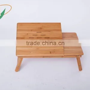 New Beautiful Design Bamboo Laptop Table Bed Computer Desk thumbnail-1