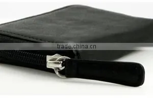 Slim Men Leather Key Chain / Cashmere Hook Zipper Key Case With Valet thumbnail-2