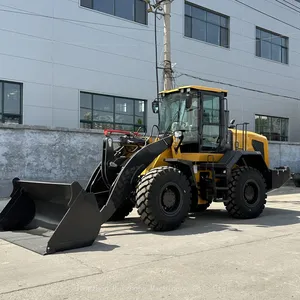 Chinese Wheel Loader Hzm936 3.5ton Mulcher Articulated Machinery Front Small Mini Wheel Loaders Differential With Attachments thumbnail-4