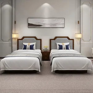Guangdong Classical 5 Star Modern Bedroom Luxury Design Motel 6 Hotel Guest Room Furniture Sets thumbnail-3