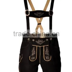 Herren Trachten Lederhose Kurz Genuine Suede thumbnail-1