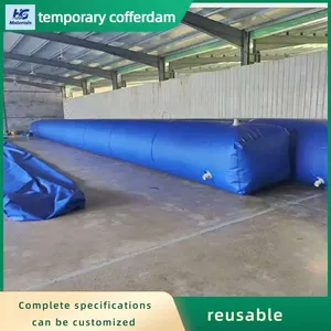 Custom Size PVC Temporary Cofferdam Durable Water Barrier For Lake Water Control Construction thumbnail-5