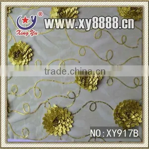 2013 Wholesale Fashion and High Quality Sequin Embroidery Lace Fabric thumbnail-1