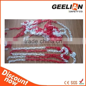 New Arrival Plastic Safety Red and White Chains thumbnail-1