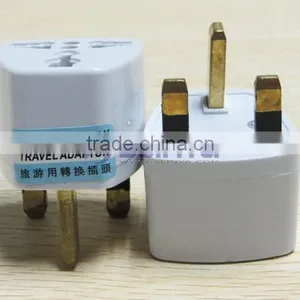 Wholesales Cheap Price AU US EU to UK Adapter Converter 3 Pin AC Power Plug Adaptor Connector thumbnail-5
