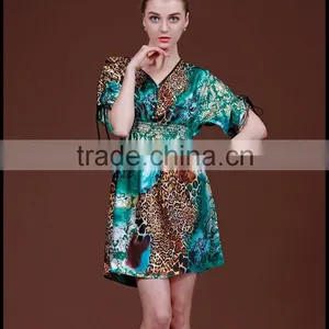 Sexy Women Silk Satin Pajamas Nightdress Nightskirt Lingerie Sleepwear thumbnail-2
