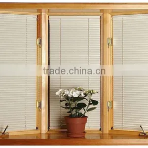 High Quality Waterproof Wood Double Glass Windows / Window Grill Design thumbnail-1