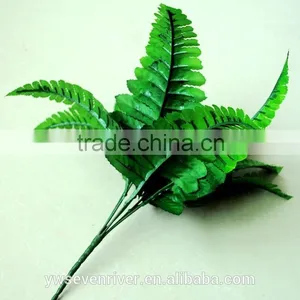Simulation Take 7 Fork Persian Persian Grass Decoration Project With Big Leaves Green Plant Flowers, Silk Flower Flower thumbnail-5