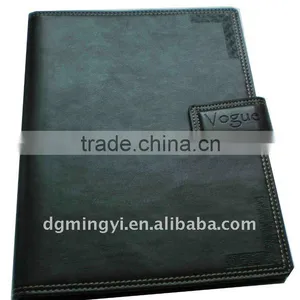 Black Leather Hardcover Notebook thumbnail-1