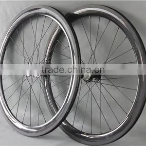 Carbon Wheels 3K-matt Road Bike Wheelset Powerway M71 Hubs Bike Wheels 50-TL thumbnail-2