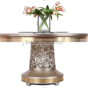 European Style Classic Dining Room Set Solid Wood Dining Table and Antique Wine Cabinet thumbnail-2
