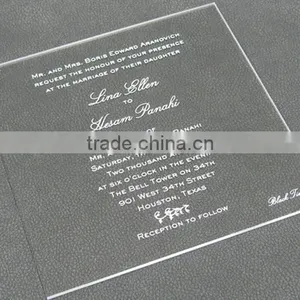 Acrylic Wedding Invitation Card thumbnail-1
