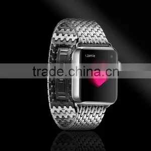 Icarer Armour Stainless Steel Watch Band For IWatch Sliver Wrist Strap For 38MM Apple Watch MT-4251 thumbnail-4