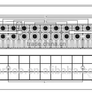 2016 Luxeon 30degree LED Linear Lens For Office Lighting DK280-30-33H1-LD thumbnail-2