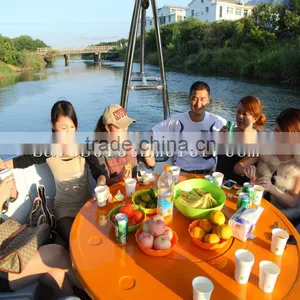 Electric Floating Lounge Boat With Bbq thumbnail-5