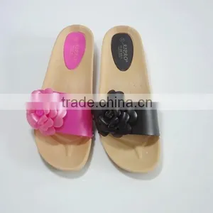 2015 New Design Design High Heel Flower Women PCU Slippers thumbnail-2