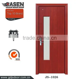 China Supplier New Fashion Design Interior Frosted Shatterproof Glass Bathroom Door for Home Decoration thumbnail-2