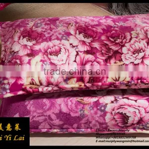 Silky and Cozy Polyester Printed Pillowcase China Factory thumbnail-1