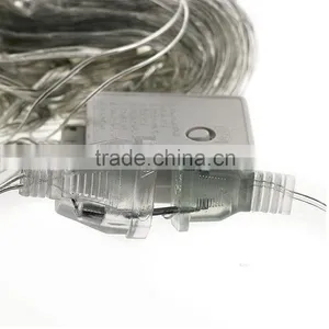 Fullbell Net Led Flood Lights White Wire 200 LED Wedding Fairy Blinking Led Net Lights Outdoor Twinkle Christmas Decoration thumbnail-4