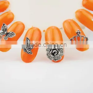 Americans Retro and Vintage Crowns Finger Nail Art Jewelry Design for 3d Nail Art Sticker L0005 thumbnail-3