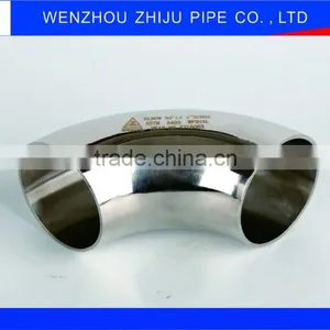 Useful Stainless Steel Polished Sanitary 45 90 120 180 Elbow thumbnail-1