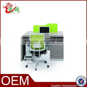 Modern Office Furniture Wiring System Office Workstation for 2 Person M1536 thumbnail-1