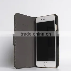 Hot Card Slot Wallet Genuine Leather Flip Case for Iphone6 Plus thumbnail-2