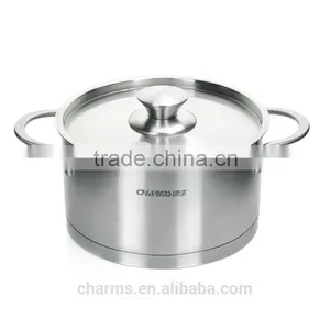 2016 High Quality Stainless Steel Cookware Set With Induction Bottom& Stainless Steel Food Steamer With Steel Lid thumbnail-1