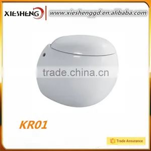European Quality Standard Bathroom Wall Hung Toilet / Wall Hung wc / Wall Mounted Toilet Round Wall-hung Toilet Bowl thumbnail-1
