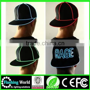 Convenience Goods Elegant Appearance Custom Embroidery Logo Led Flash Hat thumbnail-5