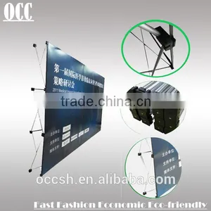Aluminum Pop Up Display With Spring Exhibition Backdrop Trade Show Display Racks Straight / Curved thumbnail-1