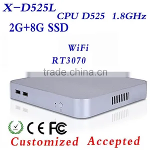Low Price and Best Quality INTEL D525 Small Industrial pc Latest Desktop Computers Mini pc Thin Client Industrial Computer thumbnail-1